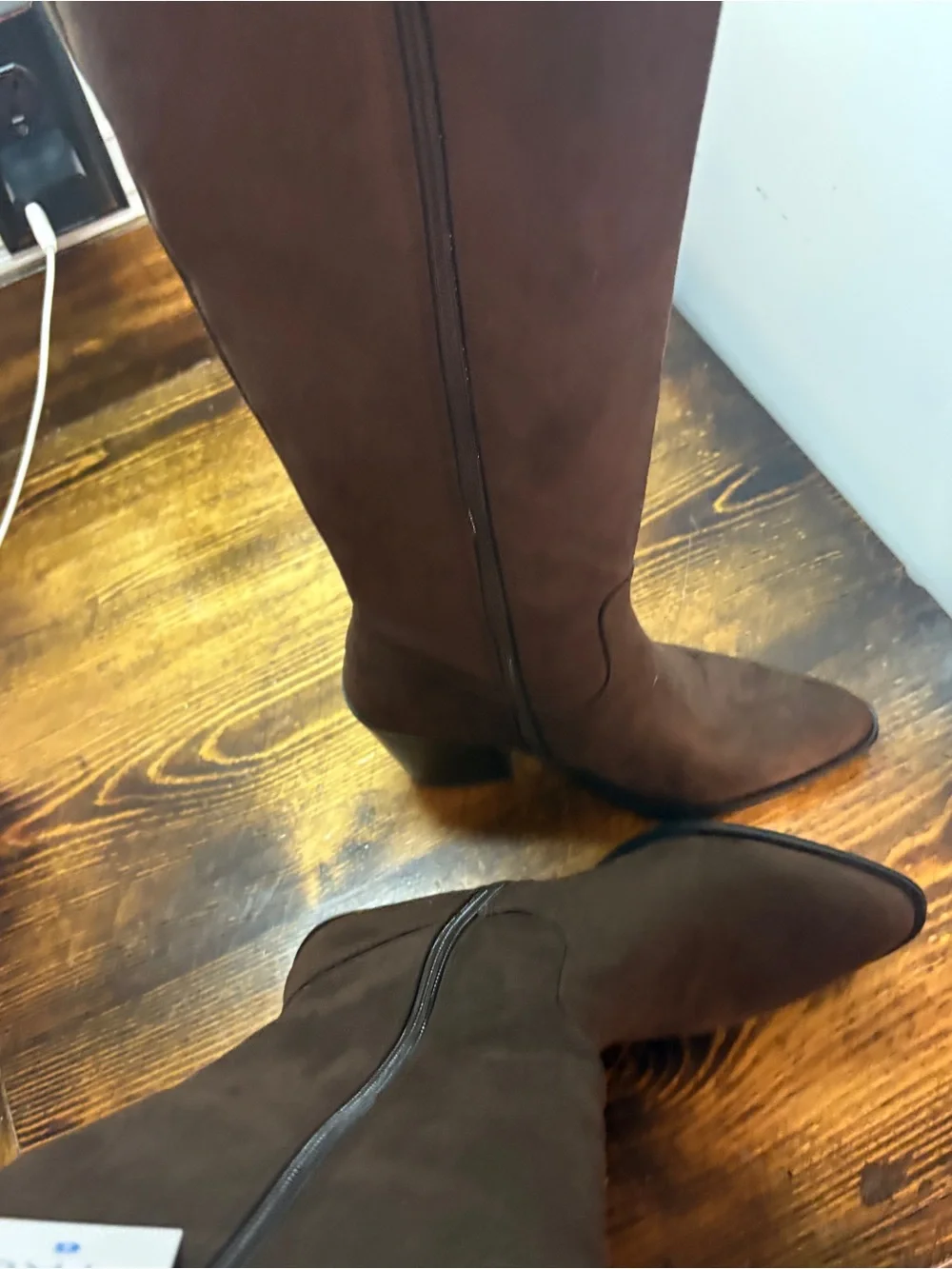 Time And Tru Brown Suede Fringe Boots Size 6